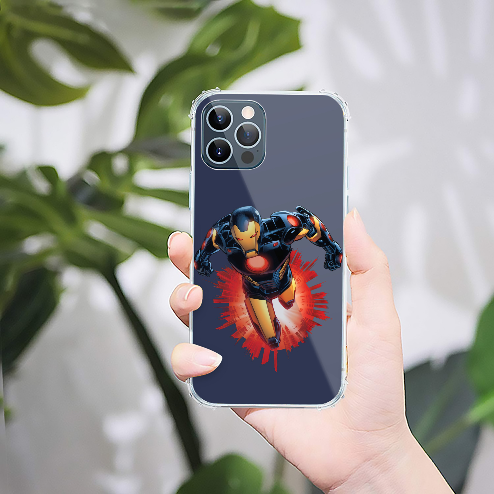 （画像用） アベンジャーズ The Avengers 【iPhone 12シリーズ対応】透明スマホケース（クリアソフトケース）